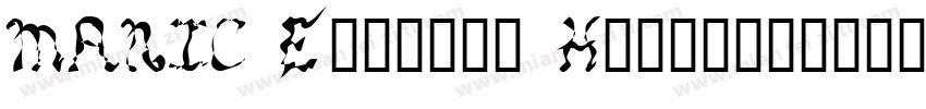 MANIC Erratic Handwr字体转换